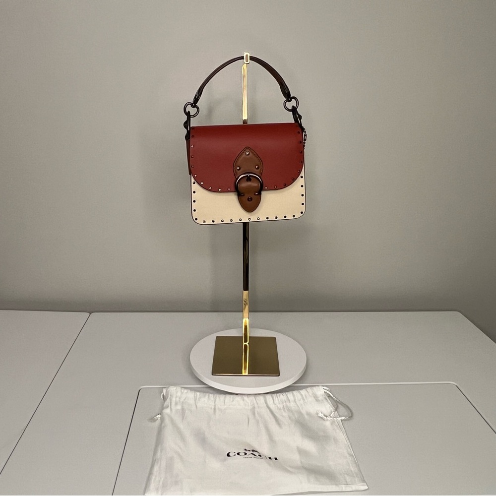 NWOT Coach Beat Bag - Red and Cream Crossbody
